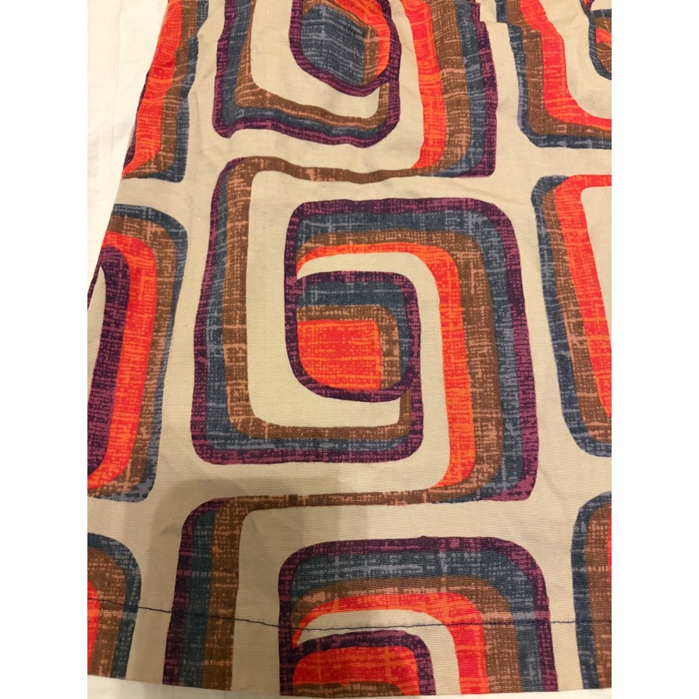 Boden Retro Geometric Print Sleeveless Button Front Dress Size L - Picture 7 of 9